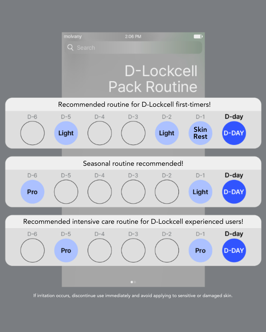 molvany D-Lockcell Mask Pack Light