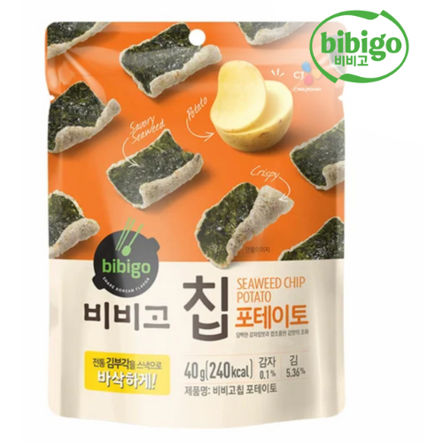 CJ SNACK GIM FRIED POTATO 40g*24 /씨제이 비비고 칩 포테이토
