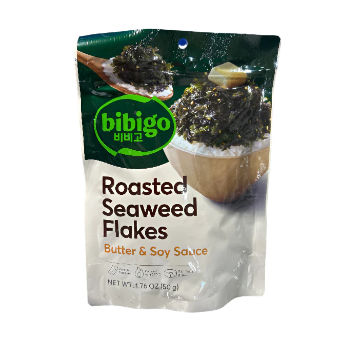 CJ bibigo SEASONED SEAWEED – BUTTERED SOY SAUCE FLAVOUR 50G*20/비비고 버터간장 김자반