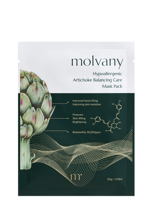 molvany Hypoallergenic Artichoke Balancing Care Mask Pack
