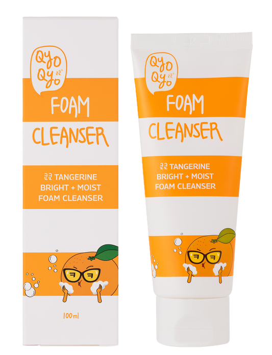 QyoQyo Tangerine Bright + Moist Foam Cleanser