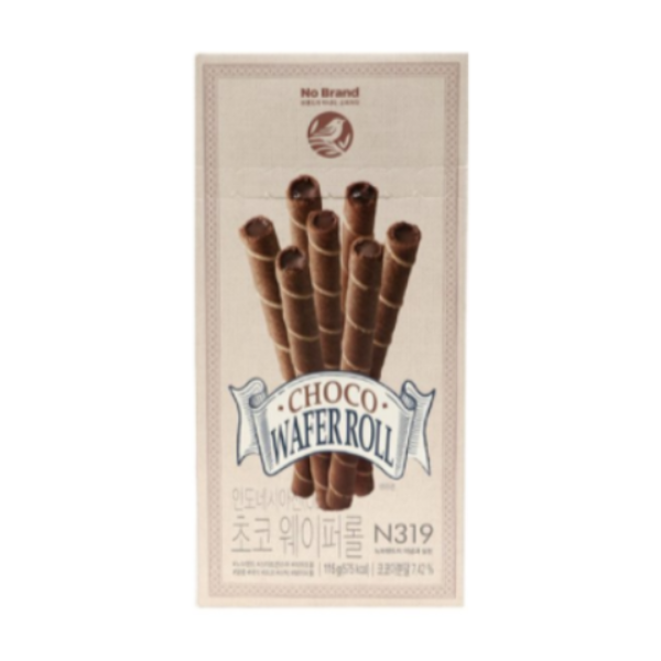 No Brand Chocolate Wafer Roll 115g*12/노브랜드 초코 웨이퍼롤